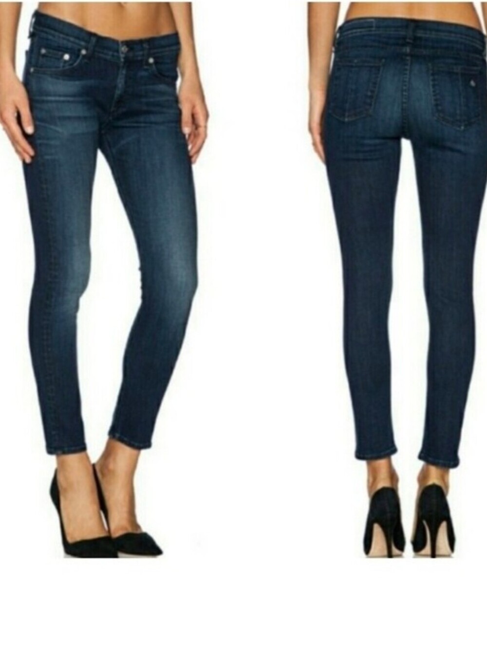 Rag & Bone Dark Blue Slim Fit Capri Southport Jeans Size 27